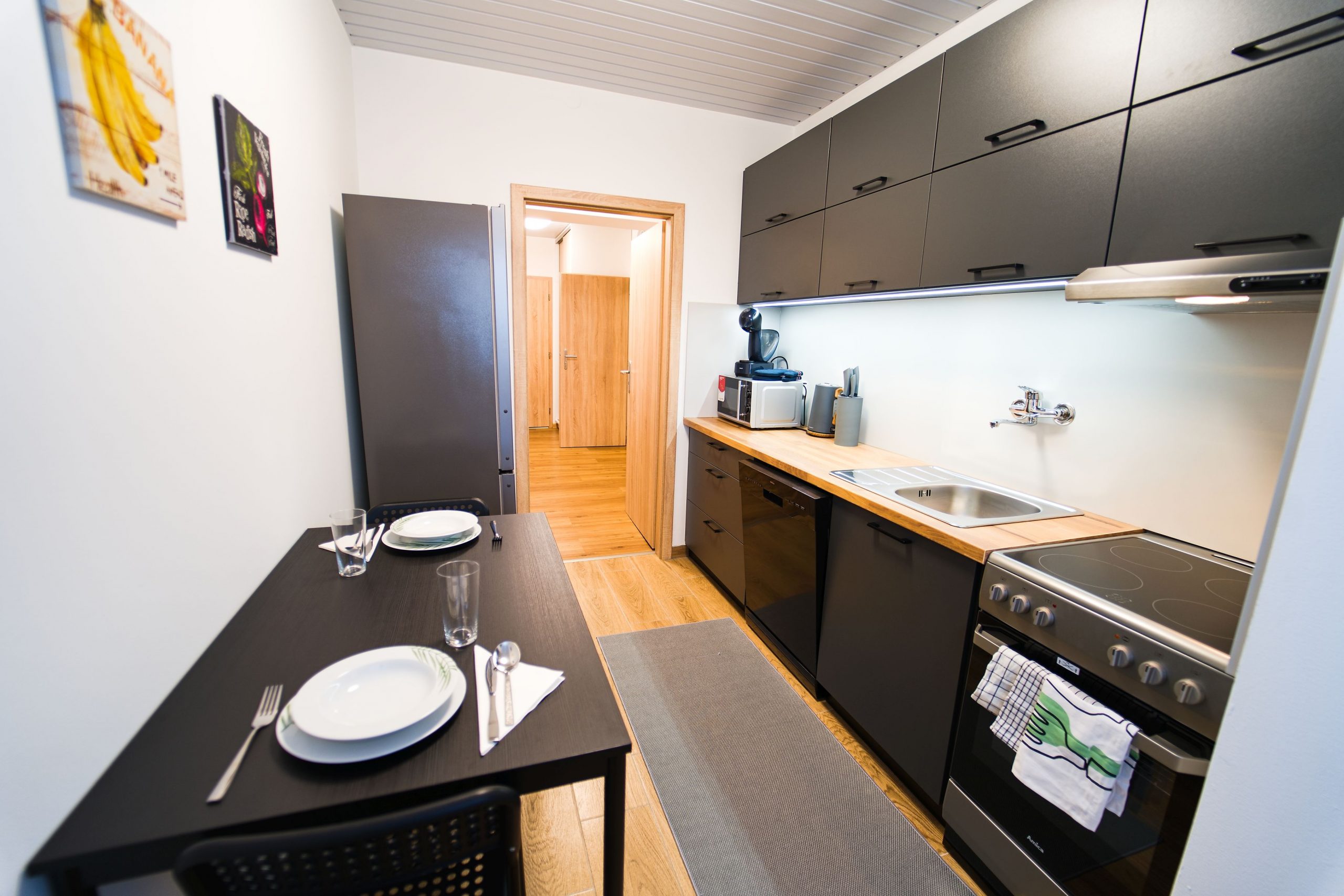 Chata Markétka - kuchyně v apartmánu Horská louka